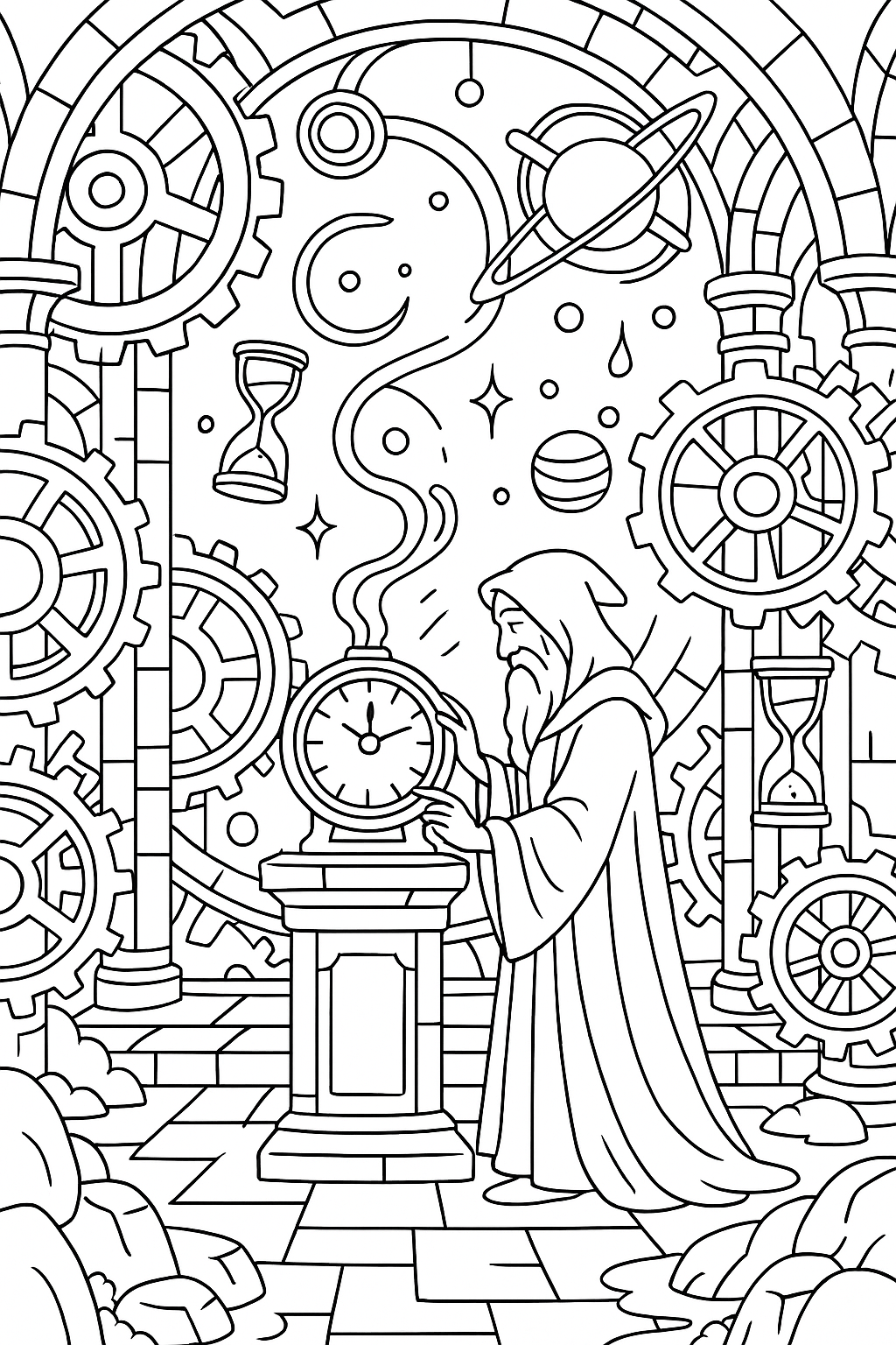 The Book of Lore: Mystical Realms to Color