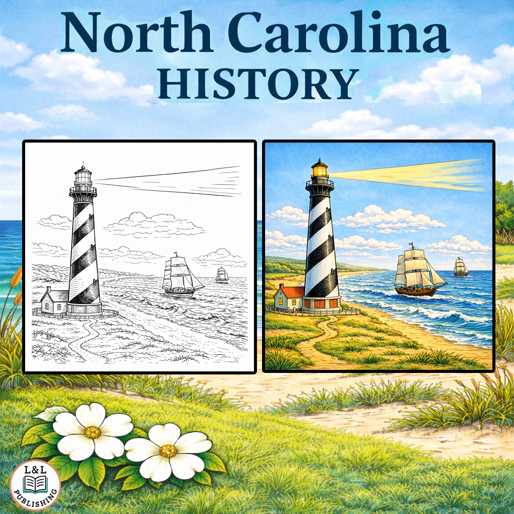 North Carolina History Coloring Book