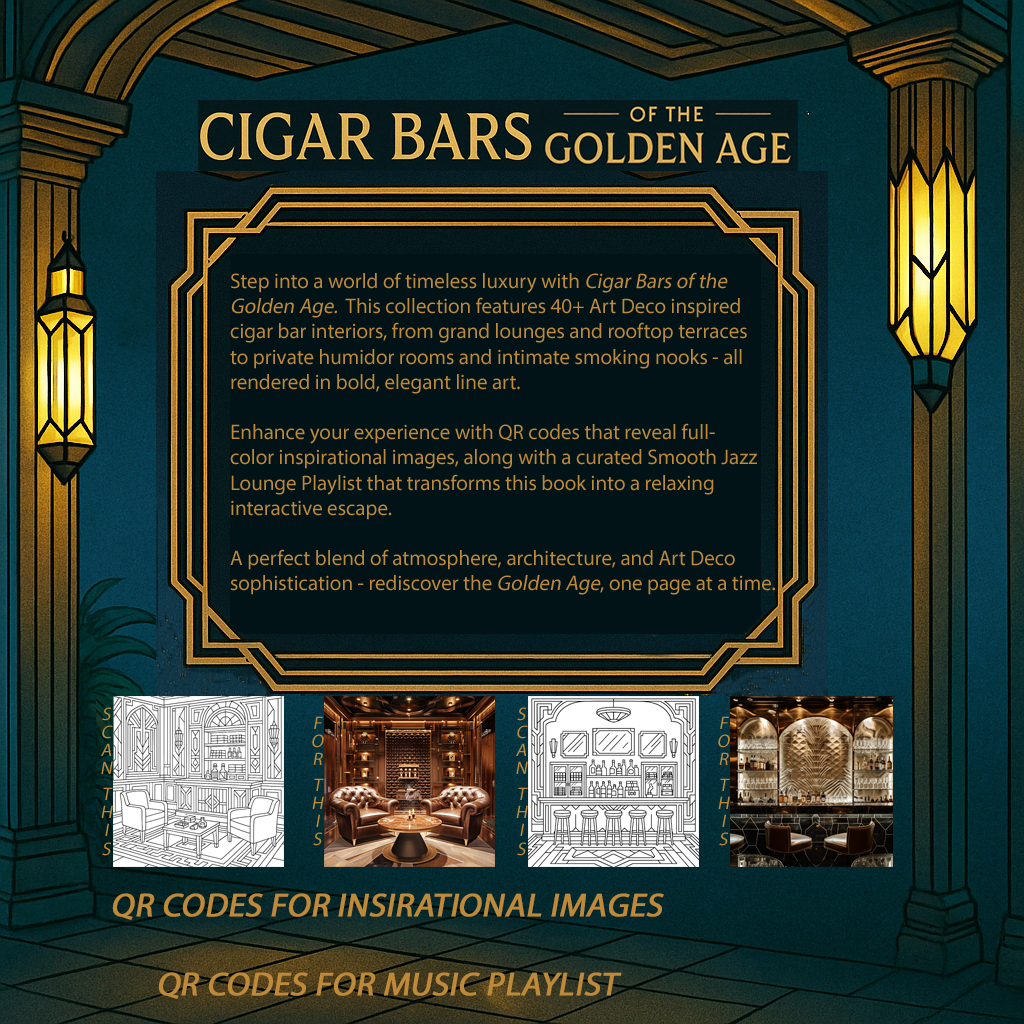 Cigar Bars Coloring Book