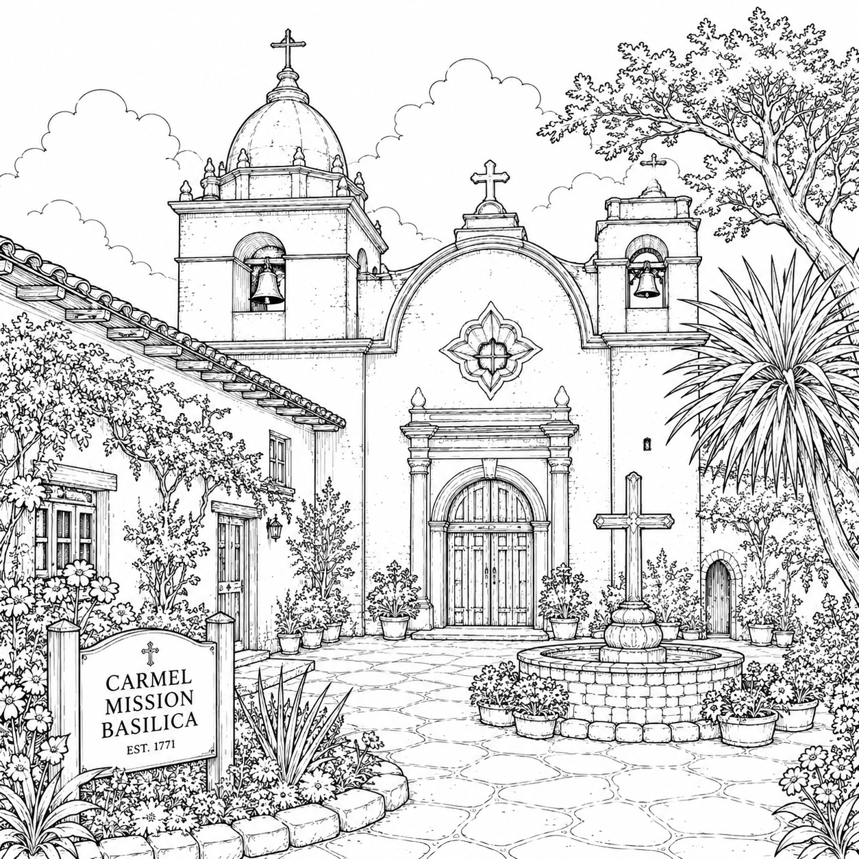 Carmel by the Sea Coloring Book