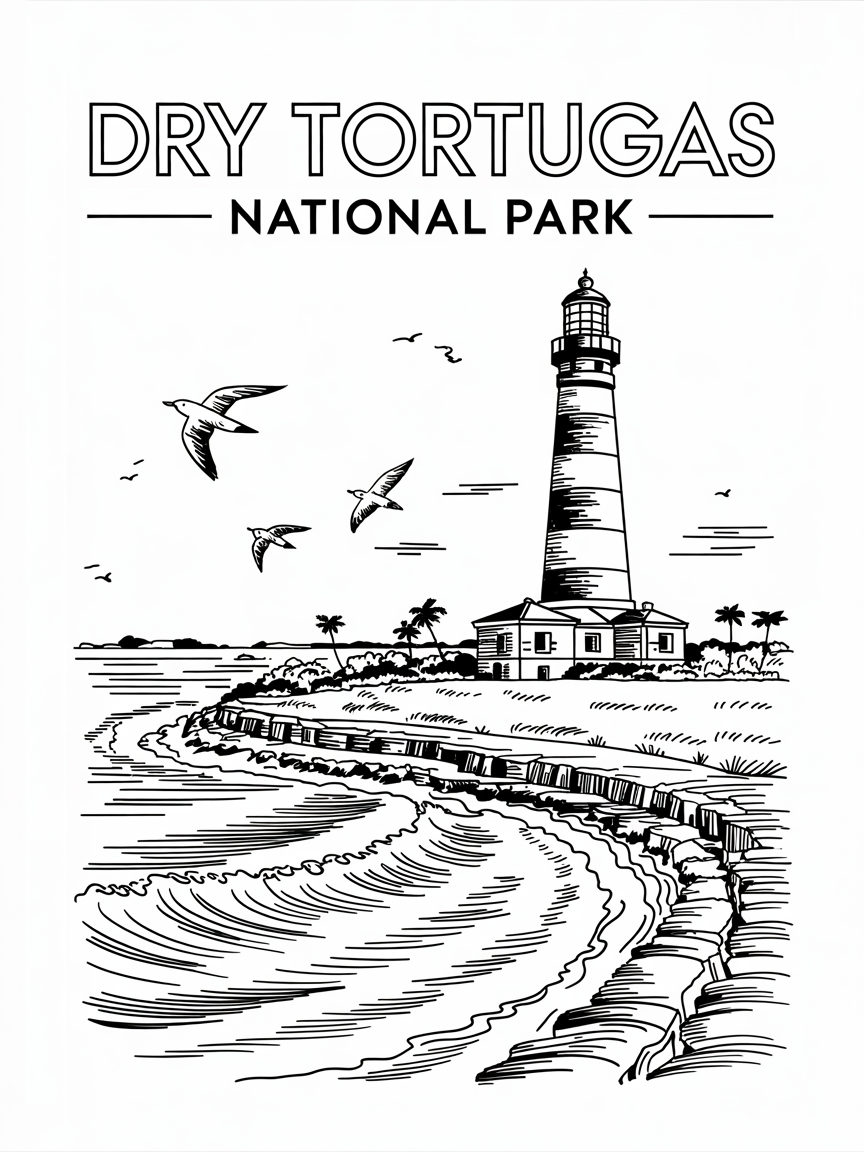 NATIONAL PARKS COLORING BOOK
