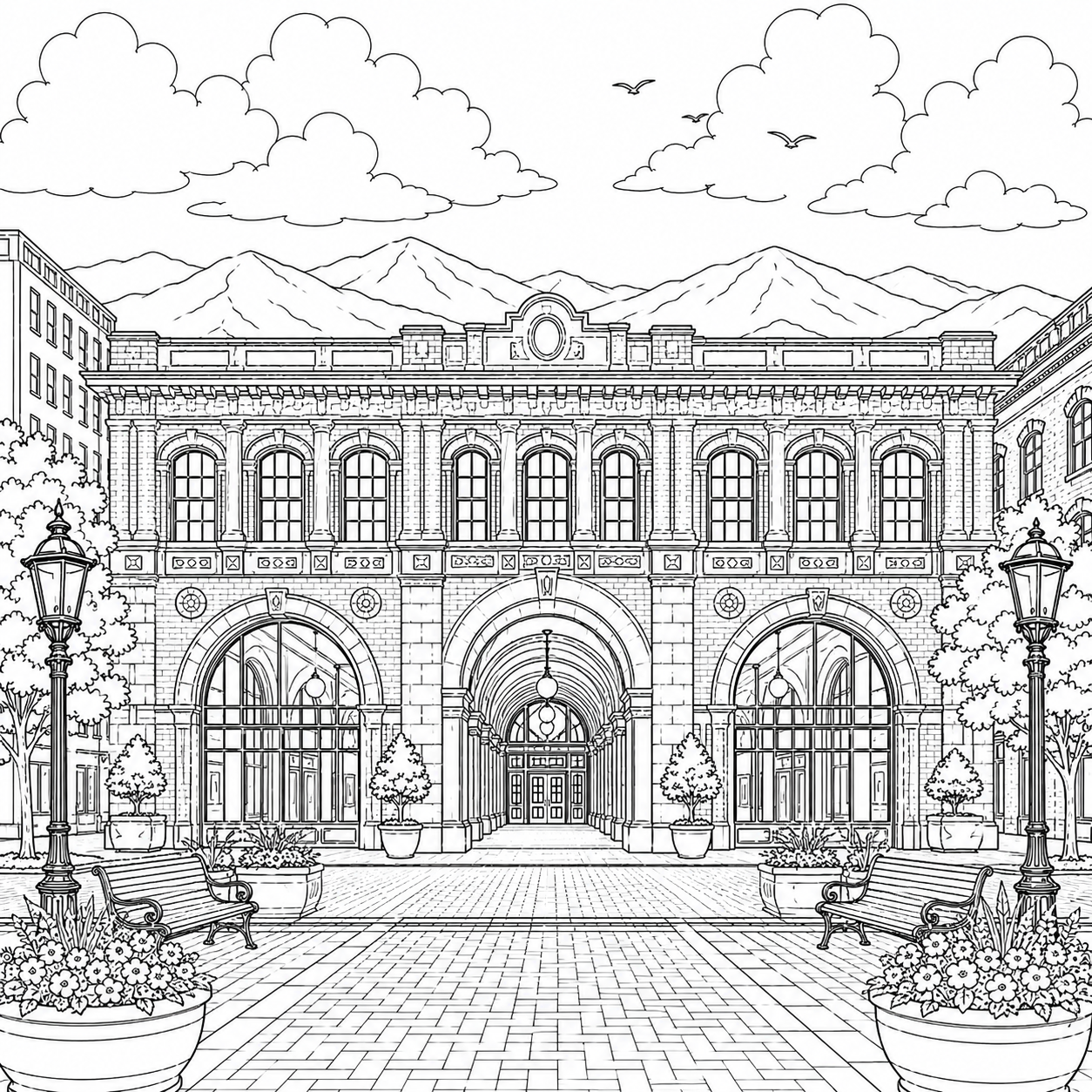 Asheville North Carolina Coloring Book