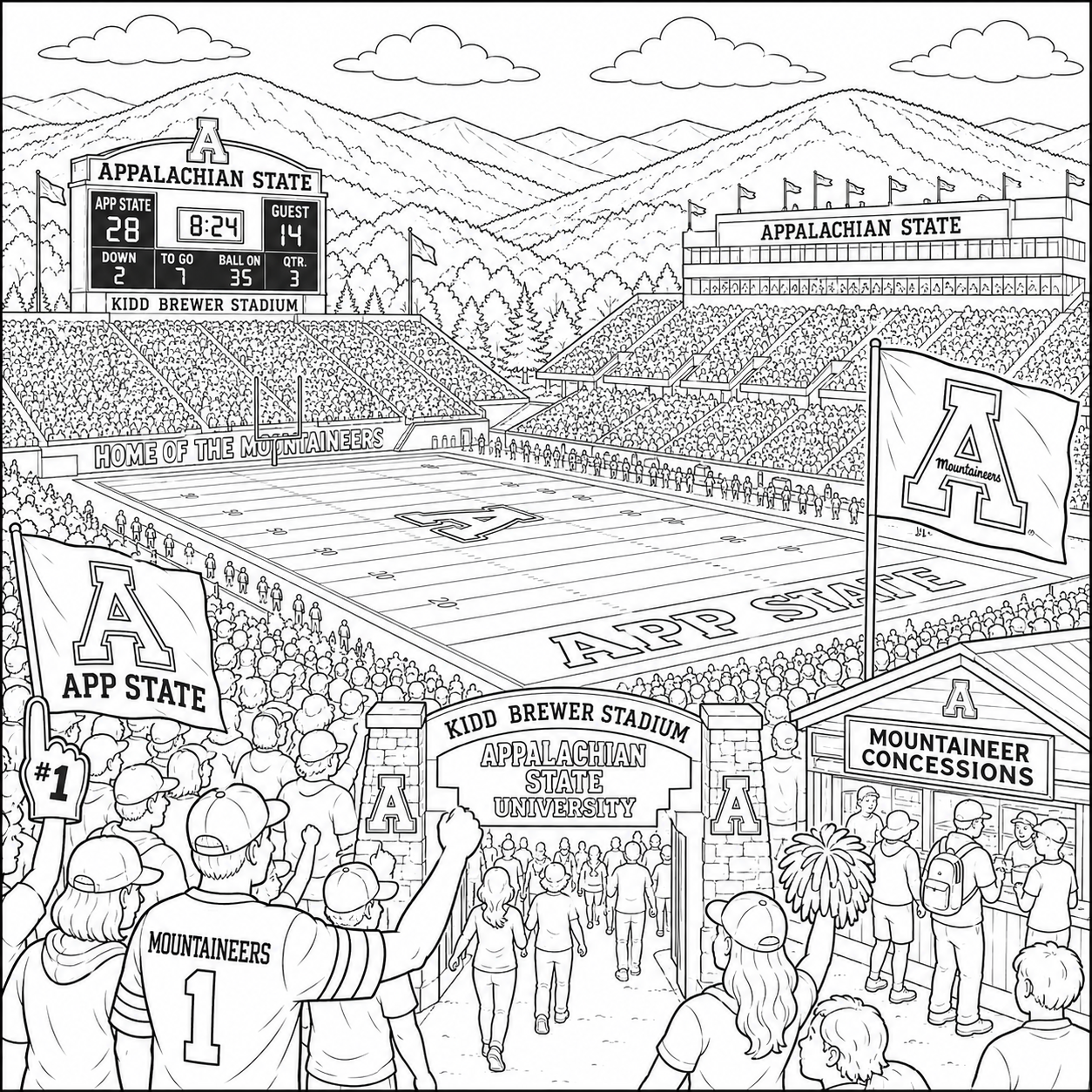 High Country North Carolina Coloring Book