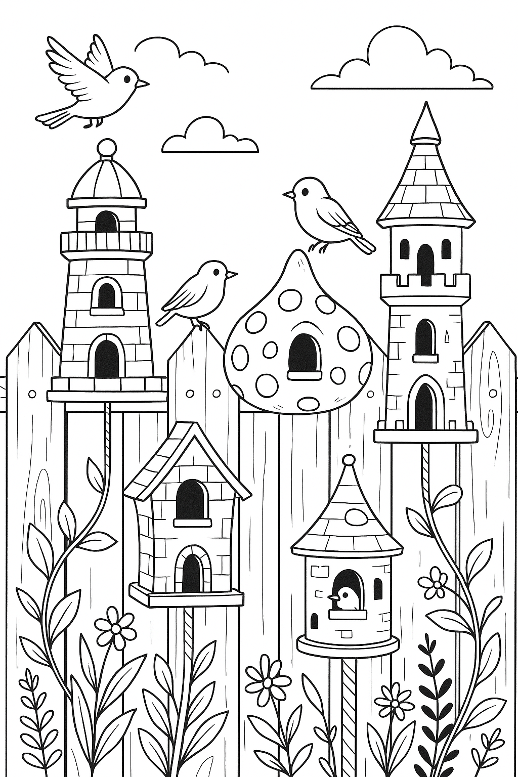 IN THE BIRD GARDEN: Whimsical Feeders, Feathered Friends & Backyard Delights