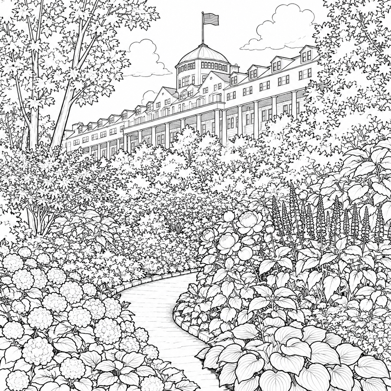 Mackinac Island Coloring Book