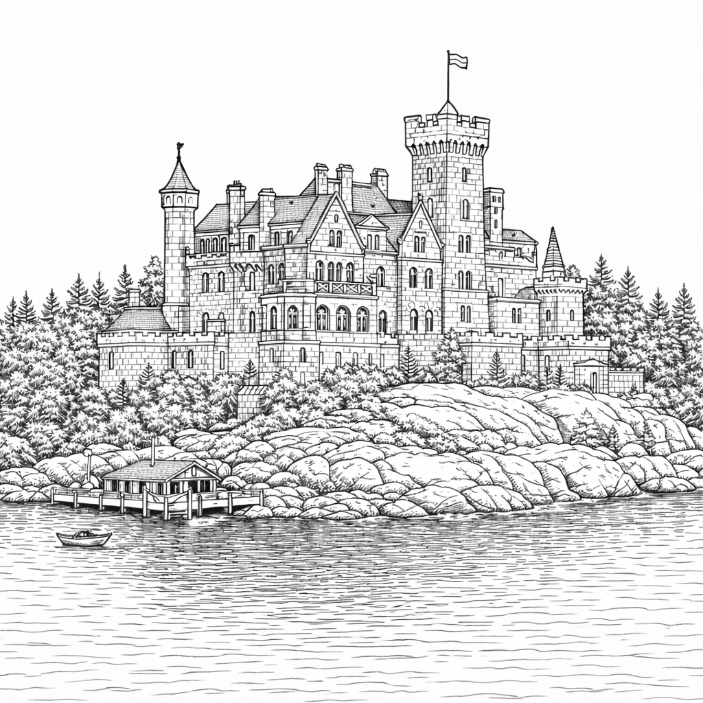 Thousand Islands Coloring Book