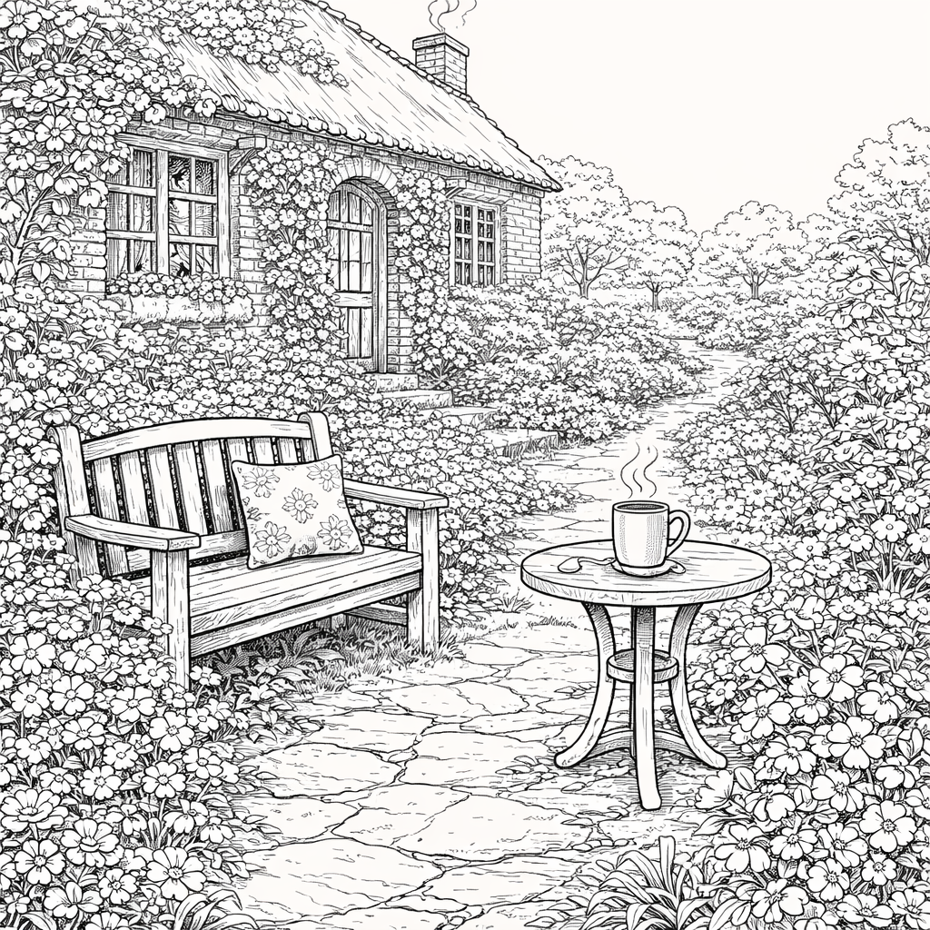 Morning Gladness Coloring Book