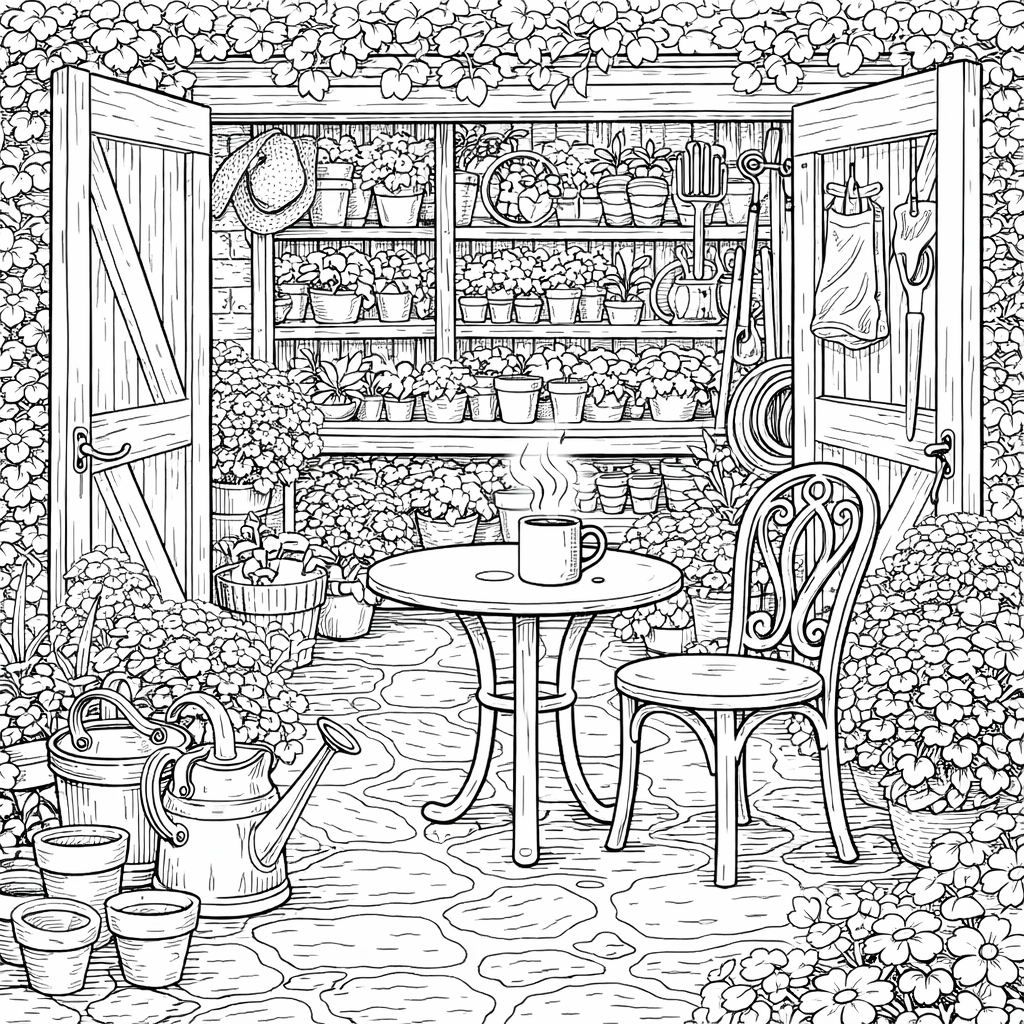 Morning Gladness Coloring Book
