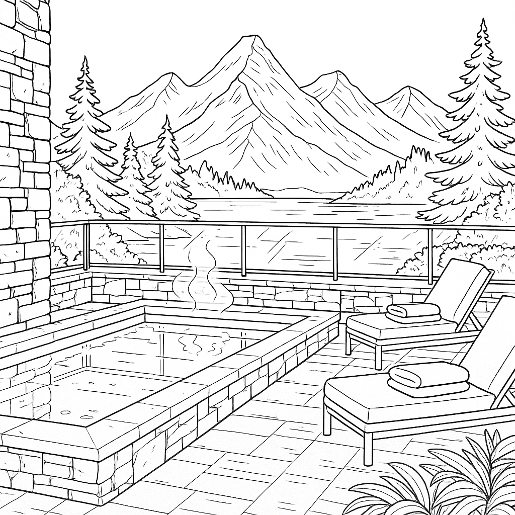 Luxury World Travel Coloring Book