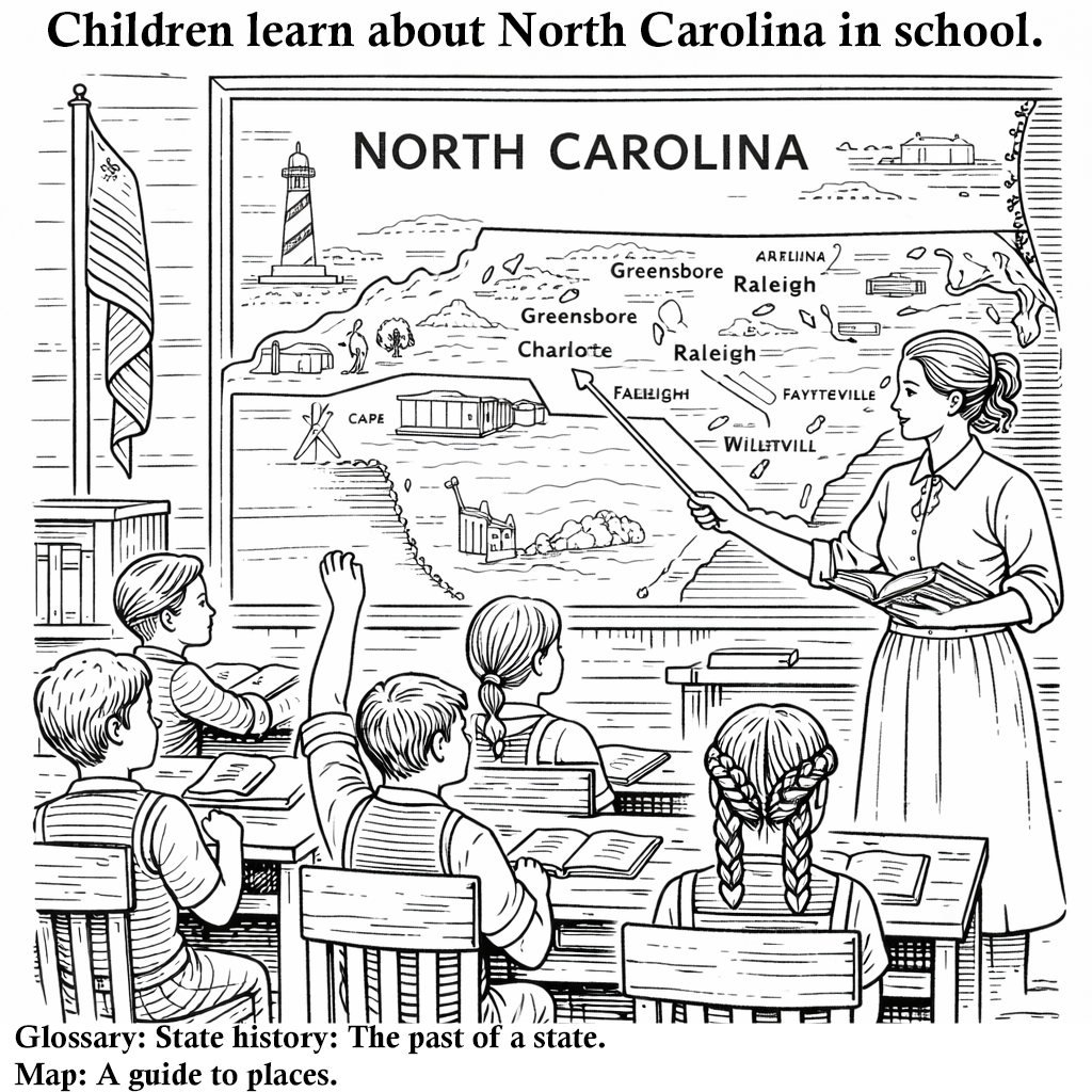 North Carolina History Coloring Book