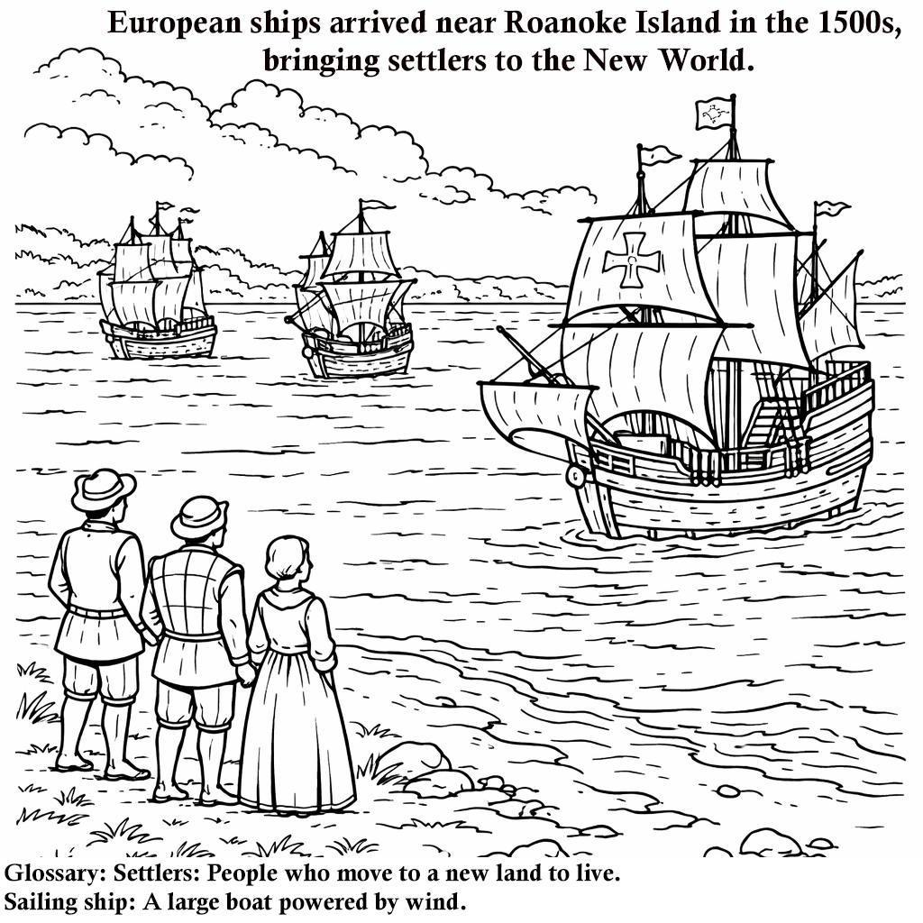 North Carolina History Coloring Book
