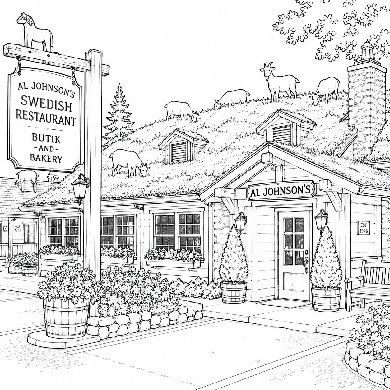 Door County Wisconsin Coloring Book