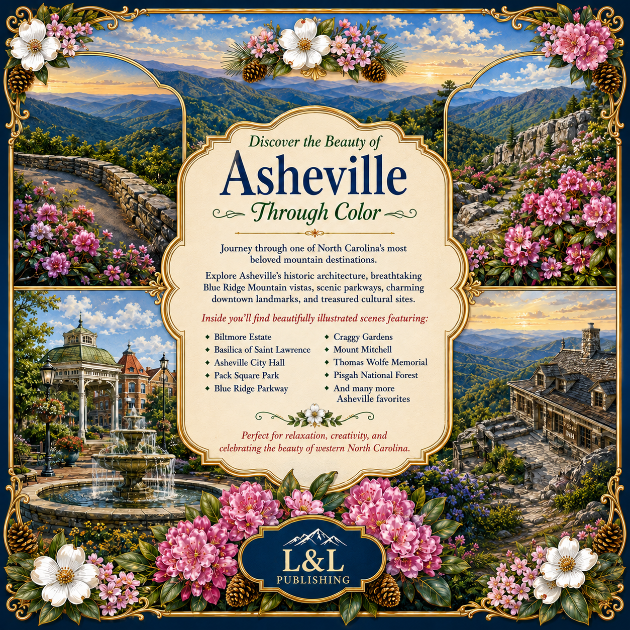 Asheville North Carolina Coloring Book