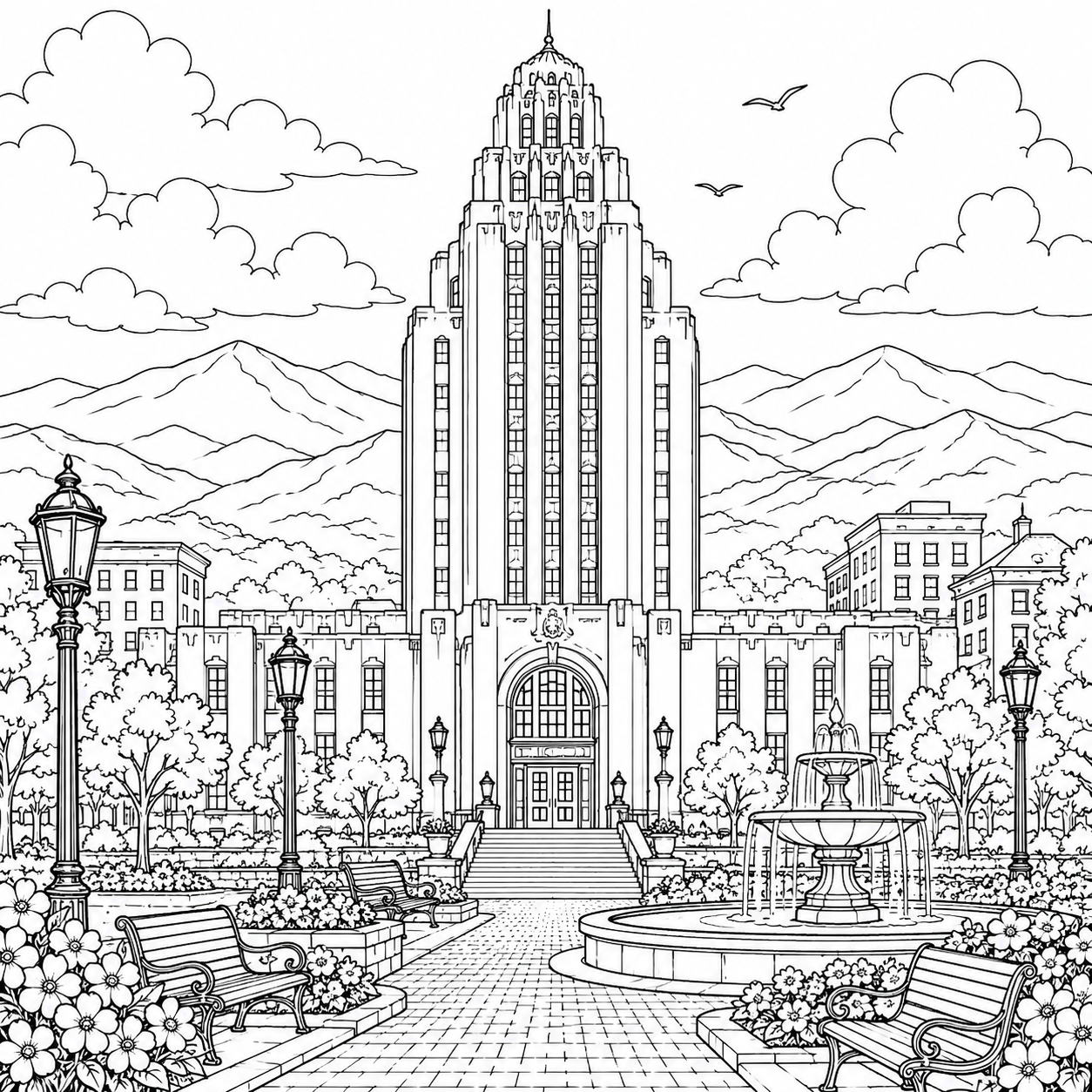 Asheville North Carolina Coloring Book