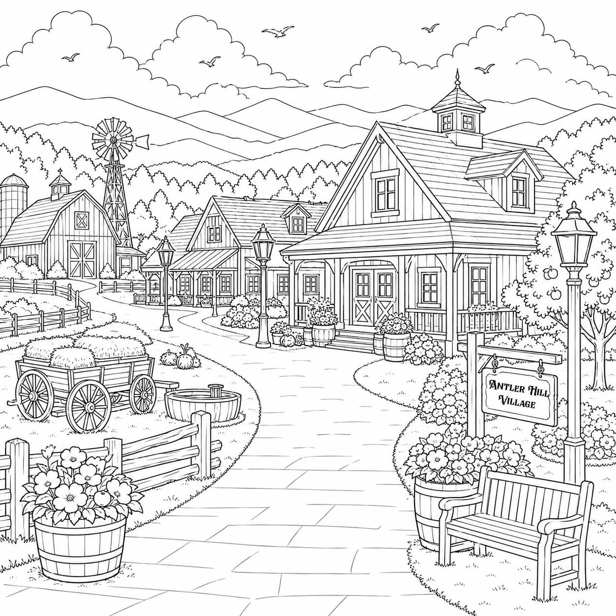 Asheville North Carolina Coloring Book