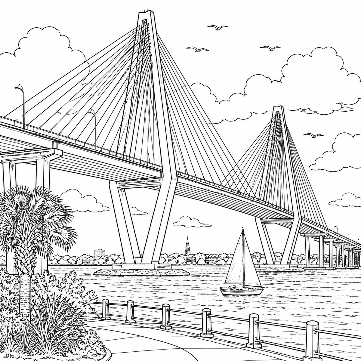 Charleston South Carolina Coloring Book