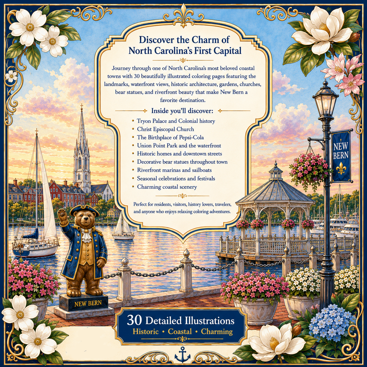 New Bern North Carolina Coloring Book