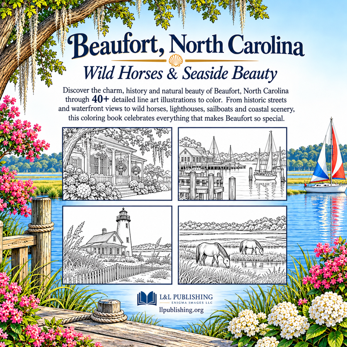 BEAUFORT, NORTH CAROLINA COLORING BOOK