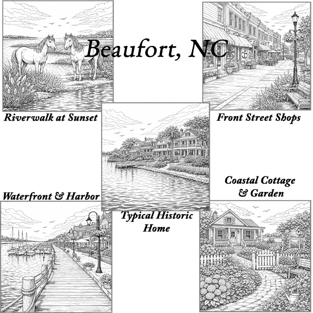 NC Coastal Coloring Book – Wholesale 6 Pack