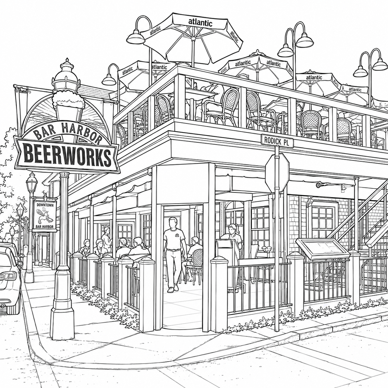 BAR HARBOR MAINE COLORING BOOK