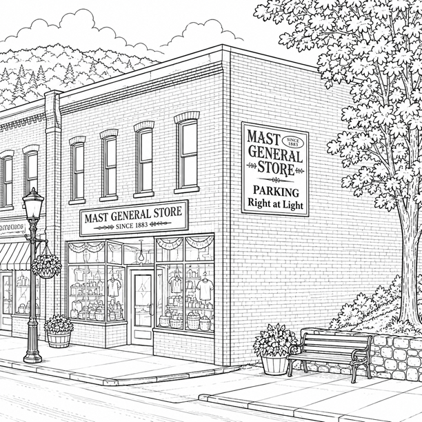 High Country North Carolina Coloring Book