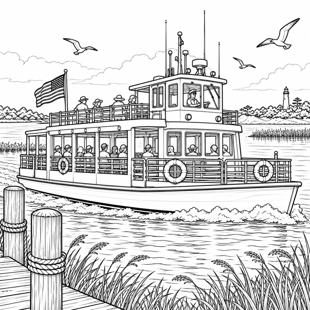 BEAUFORT, NORTH CAROLINA COLORING BOOK