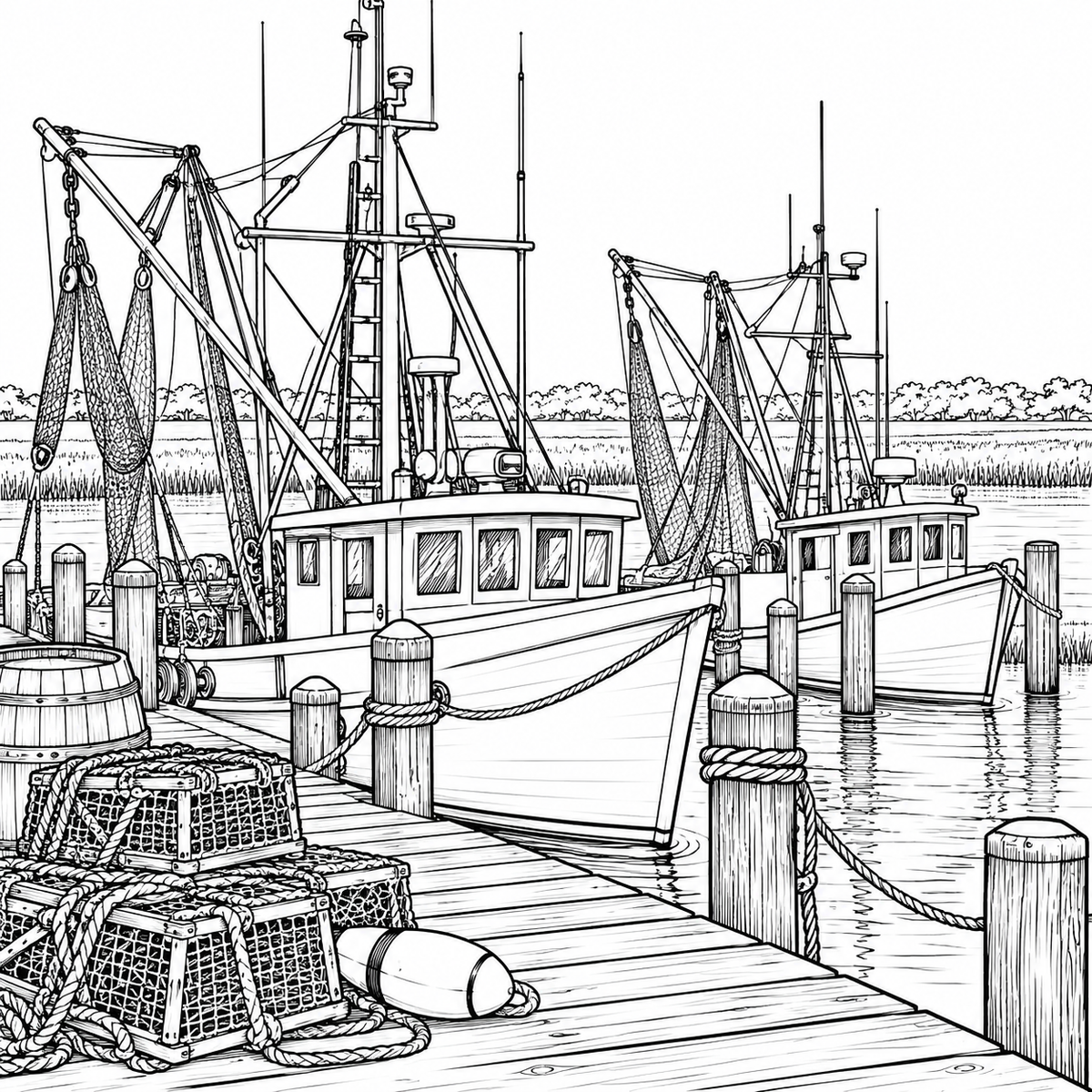 BEAUFORT, NORTH CAROLINA COLORING BOOK