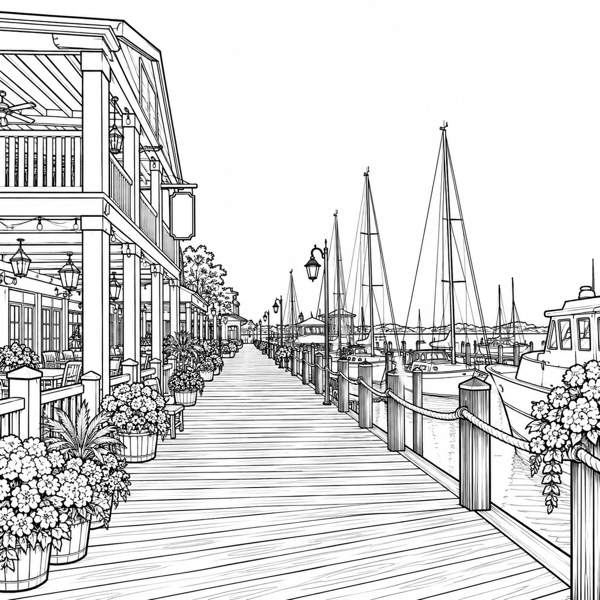 BEAUFORT, NORTH CAROLINA COLORING BOOK