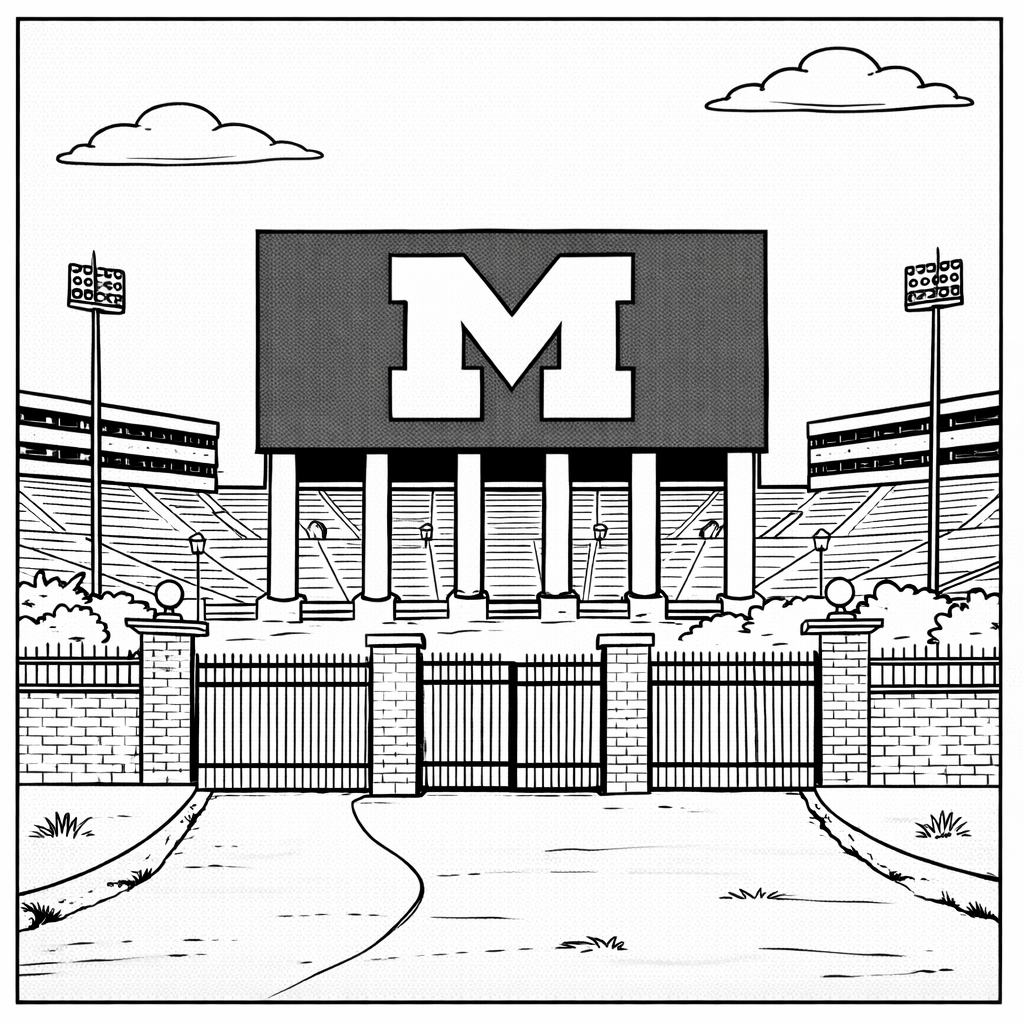 The Heart of Michigan, A Coloring Book