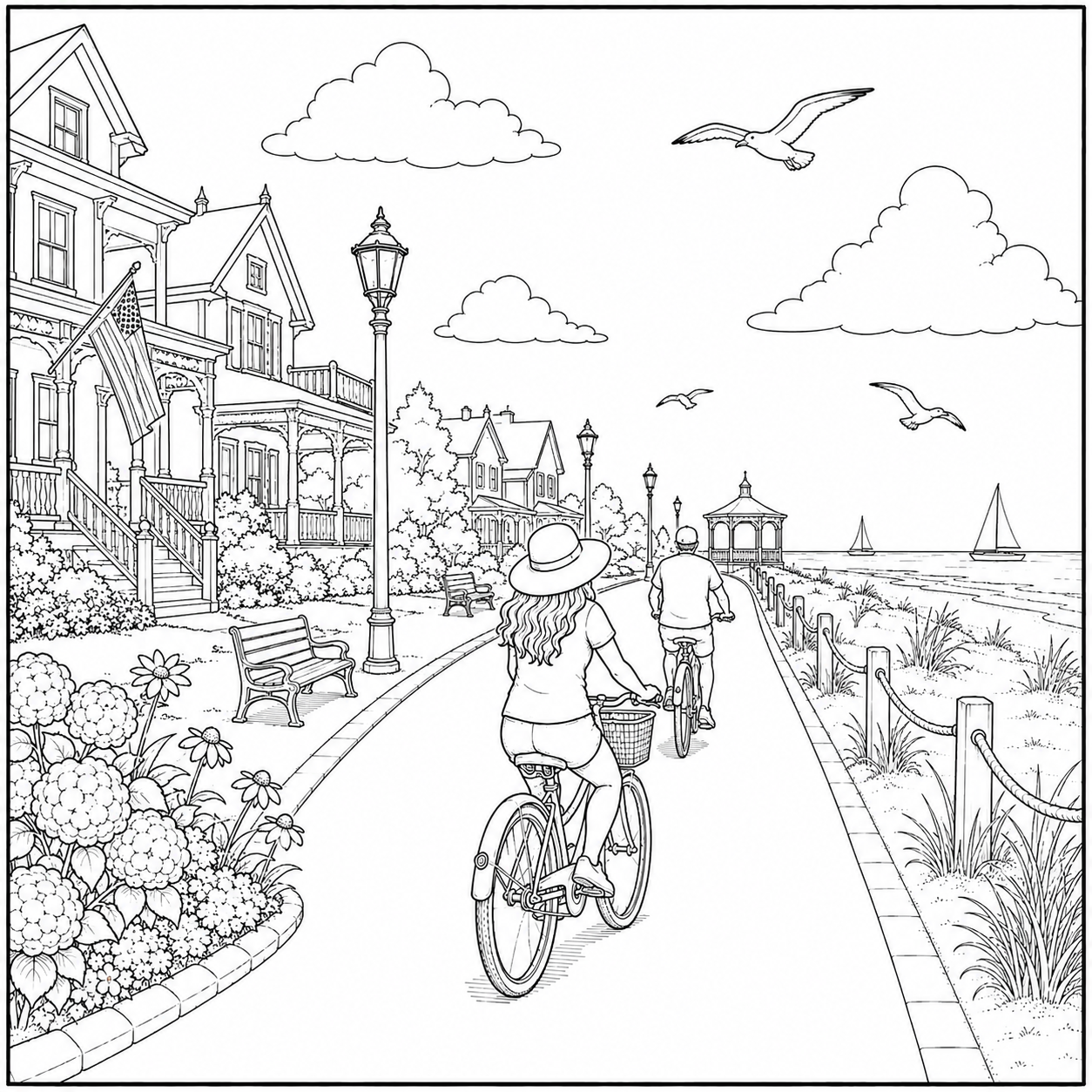 CAPE MAY NEW JERSEY COLORING BOOK