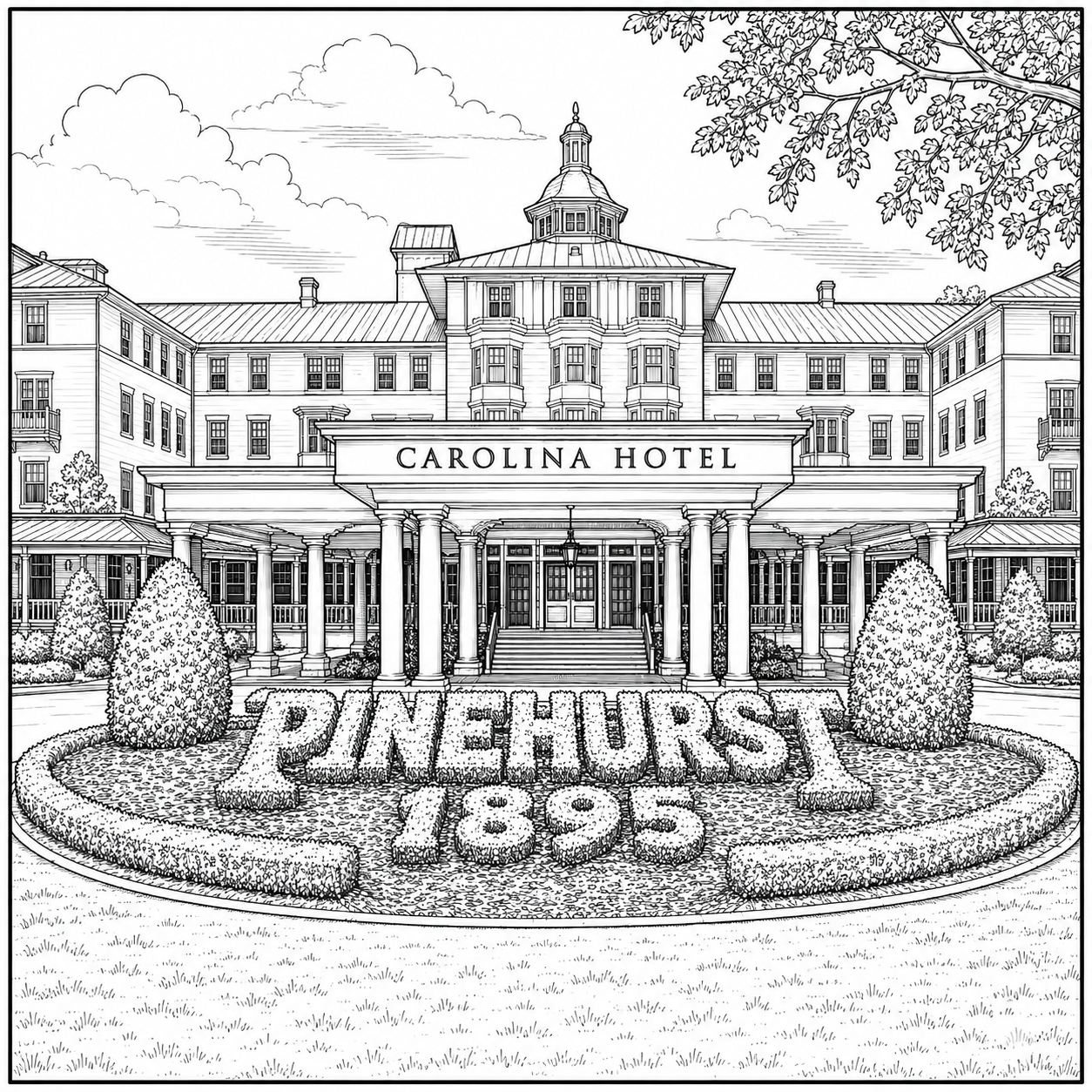 Pinehurst Village Coloring Book