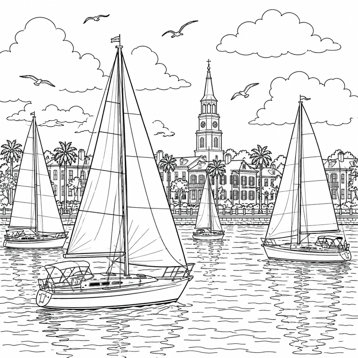 Charleston South Carolina Coloring Book