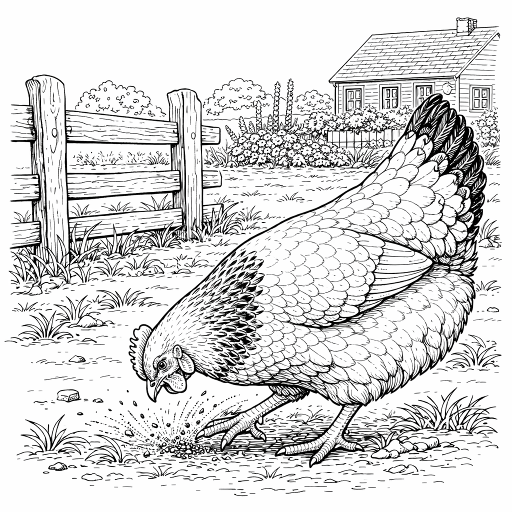 The Art of Chickens: A Detailed Adult Coloring Book of Breeds, Barnyards and Farm Traditions