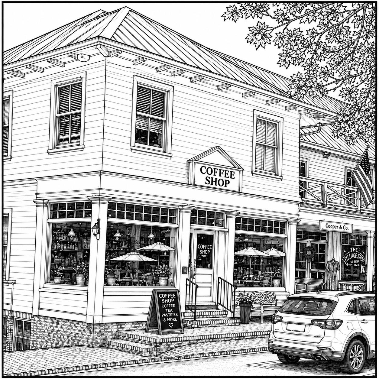 Pinehurst Village Coloring Book