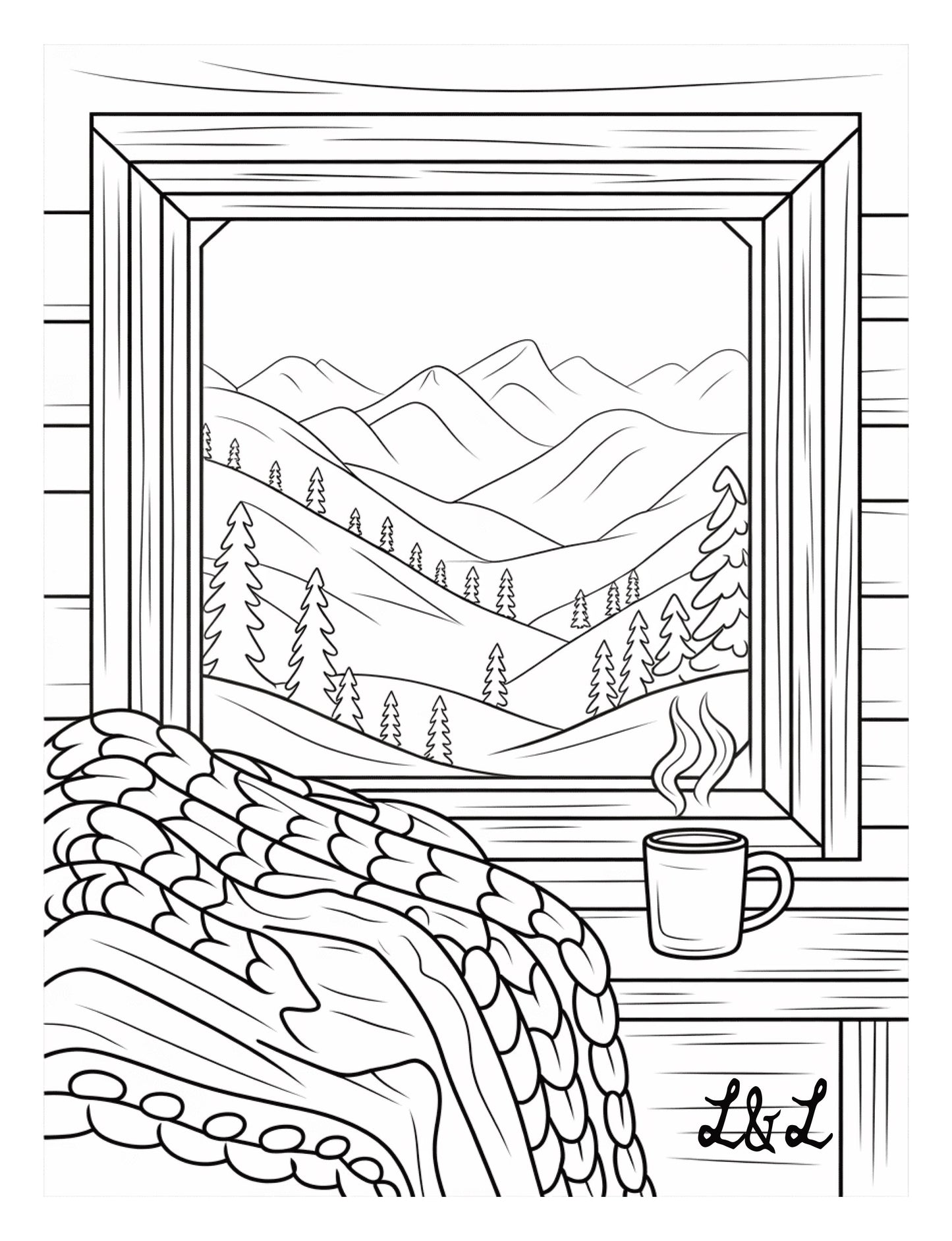 COLOR ME COZY COLORING BOOK: Escape the Everyday, One Cozy Scene at a Time
