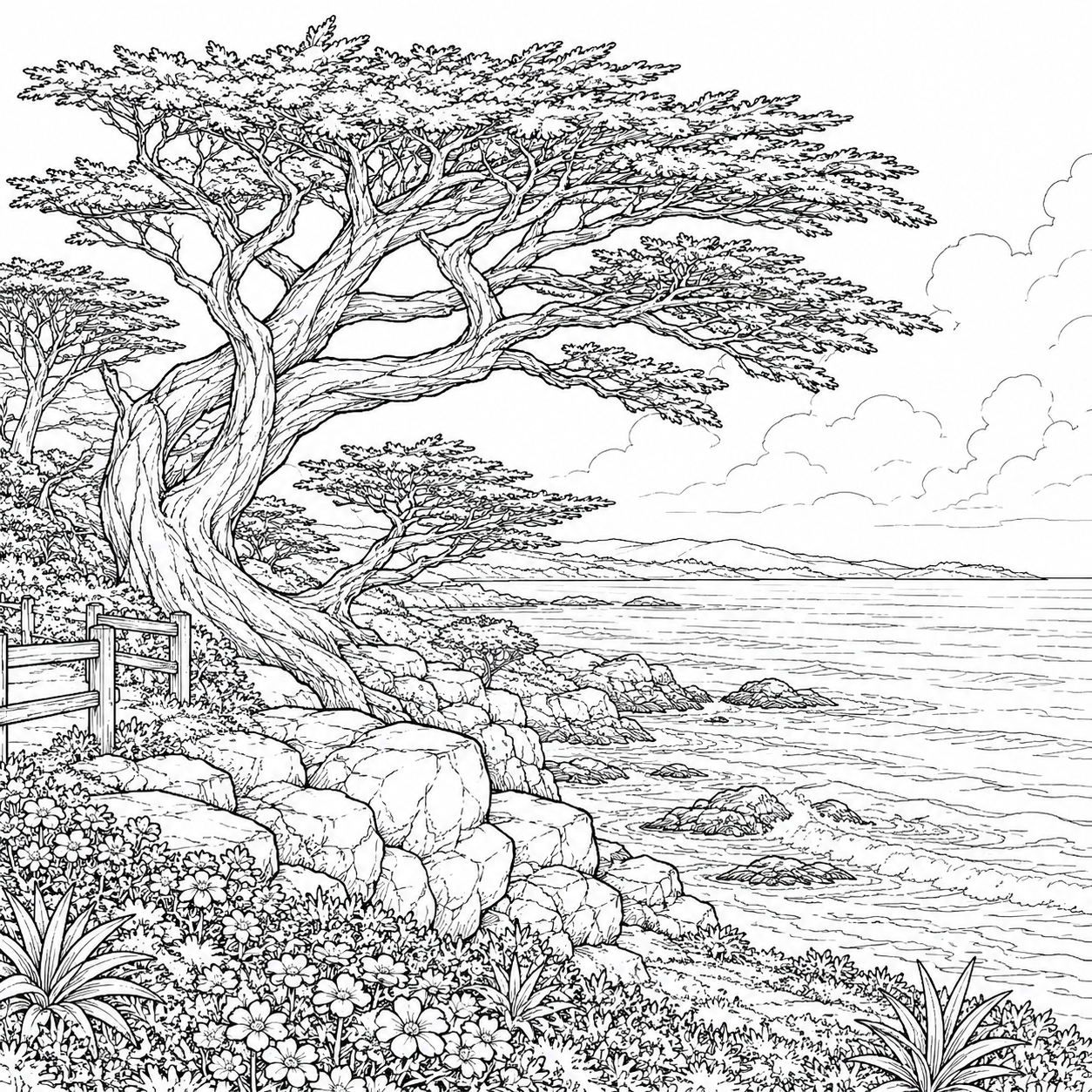 Carmel by the Sea Coloring Book