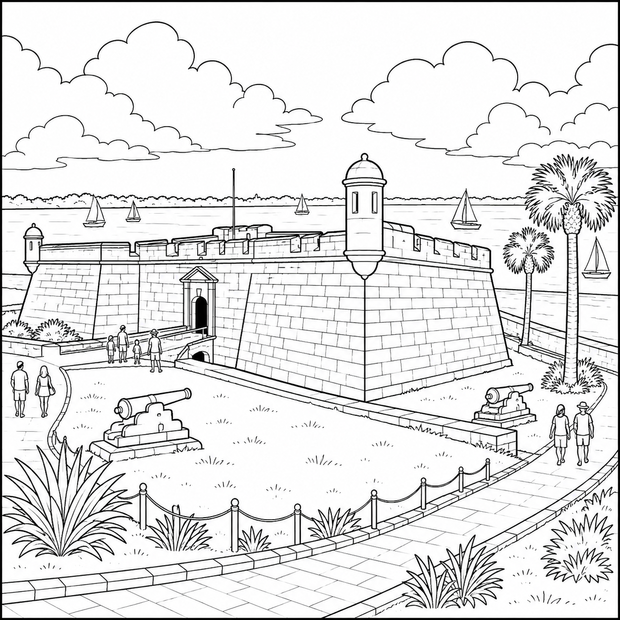 St. Augustine Florida Coloring Book