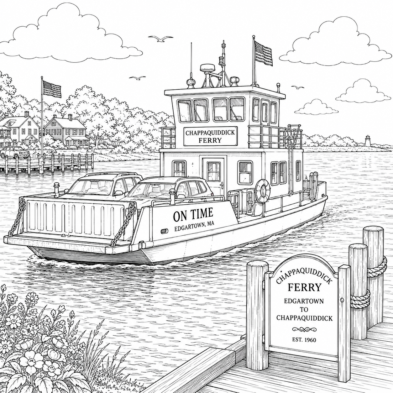 Martha's Vineyard Coloring Book