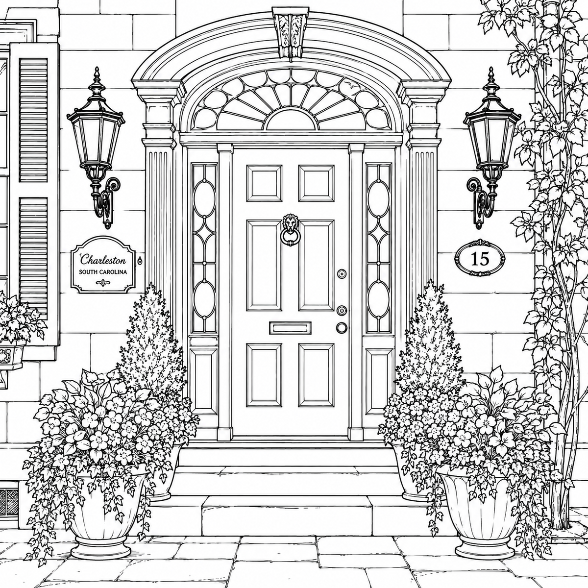 Charleston South Carolina Coloring Book