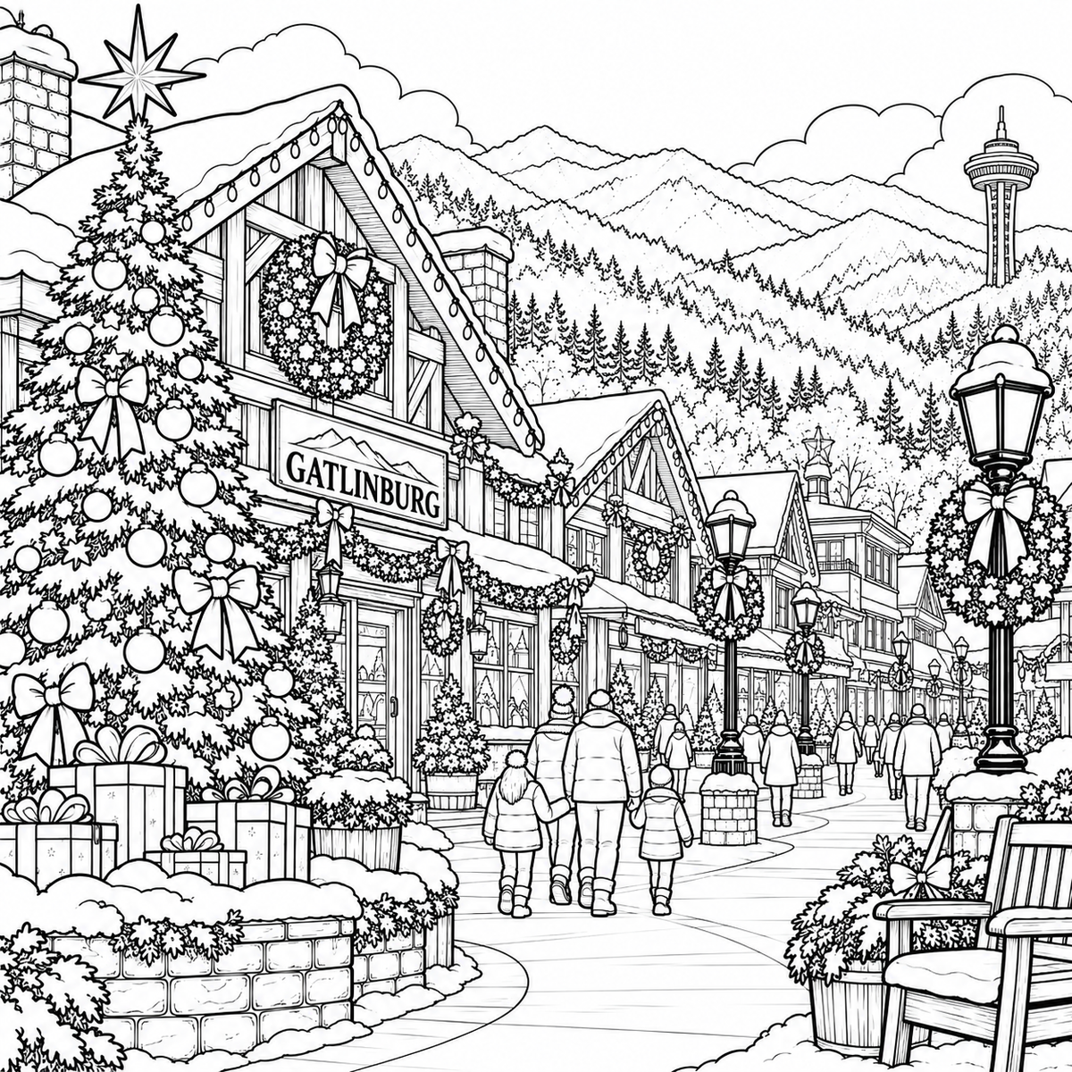 GATLINBURG TENNESSEE COLORING BOOK