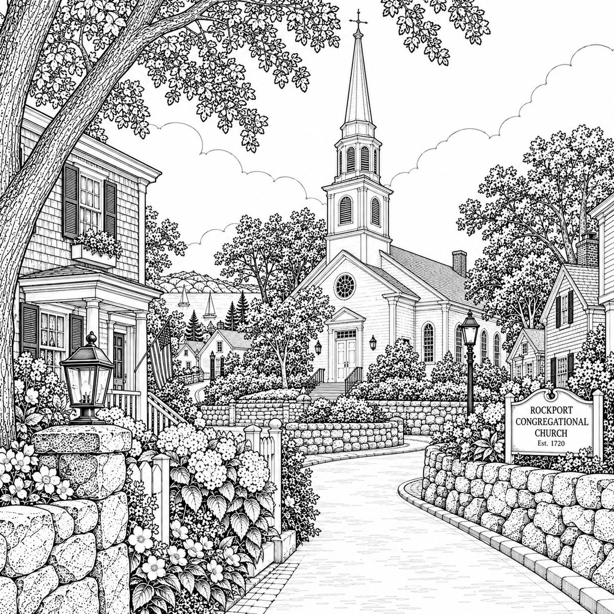 Rockport Massachusetts Coloring Book 6 Wholesale Books