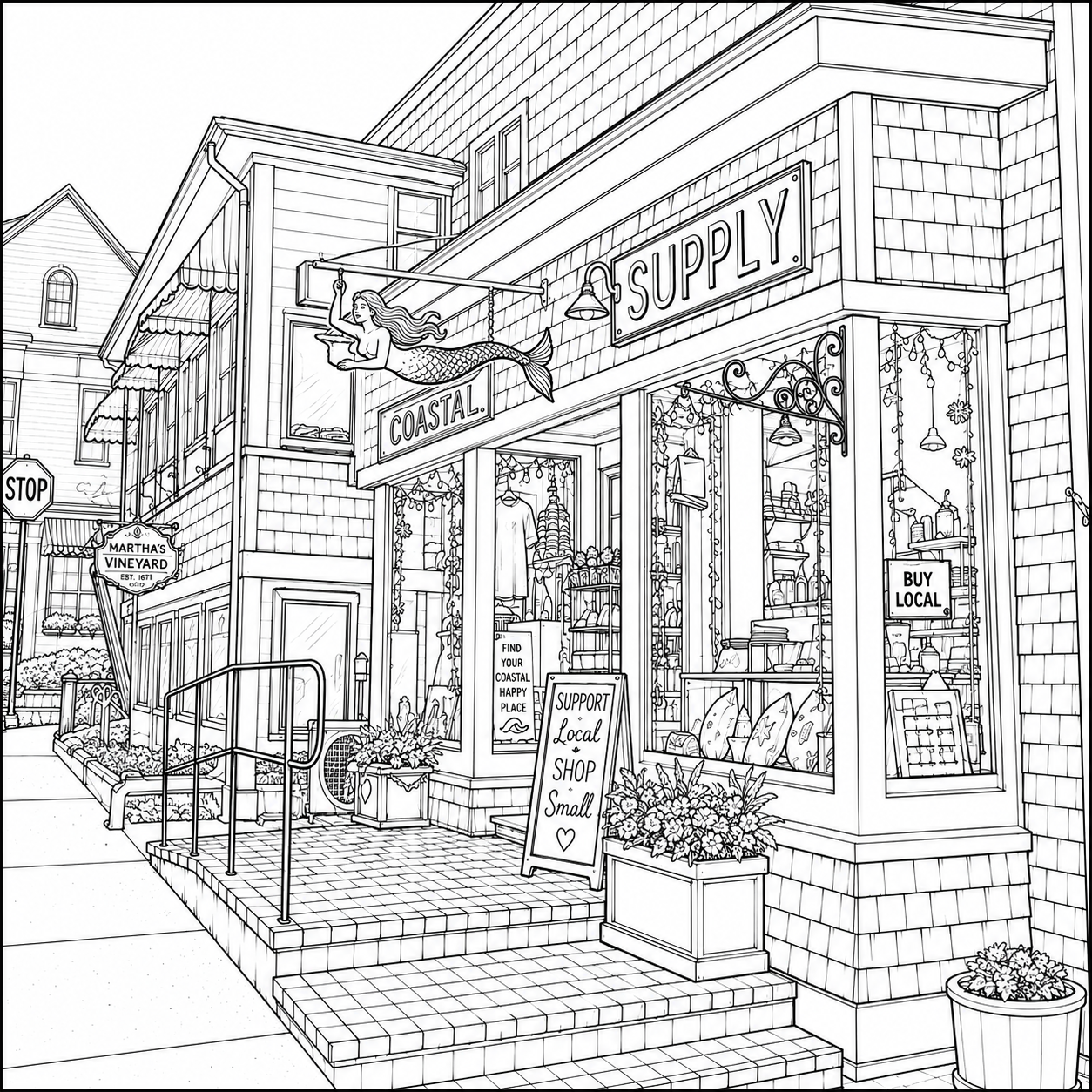 Martha's Vineyard Coloring Book