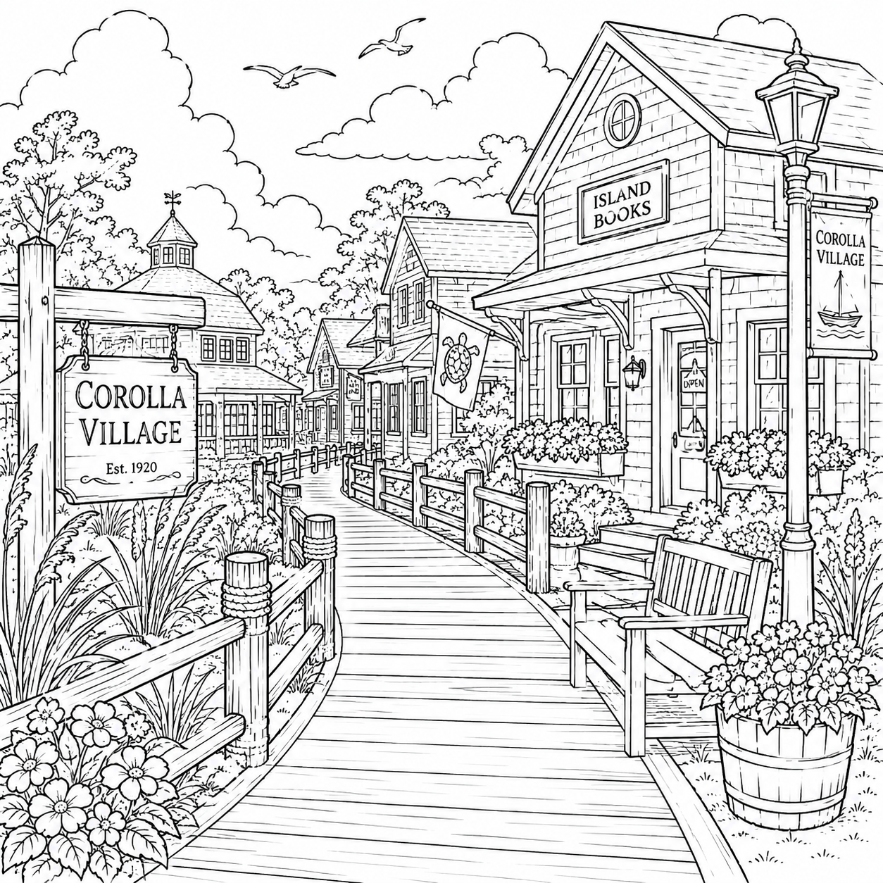Outer Banks Coloring Book
