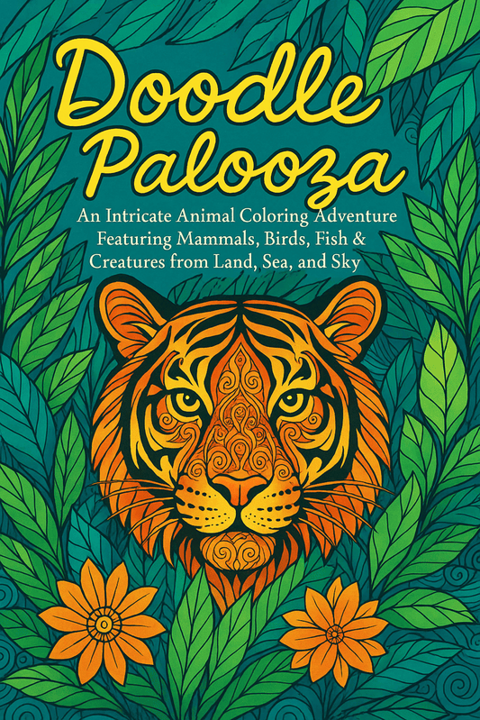 Doodle Palooza: An Animal-Themed Coloring Adventure of Whimsical Doodle Patterns (Copy)