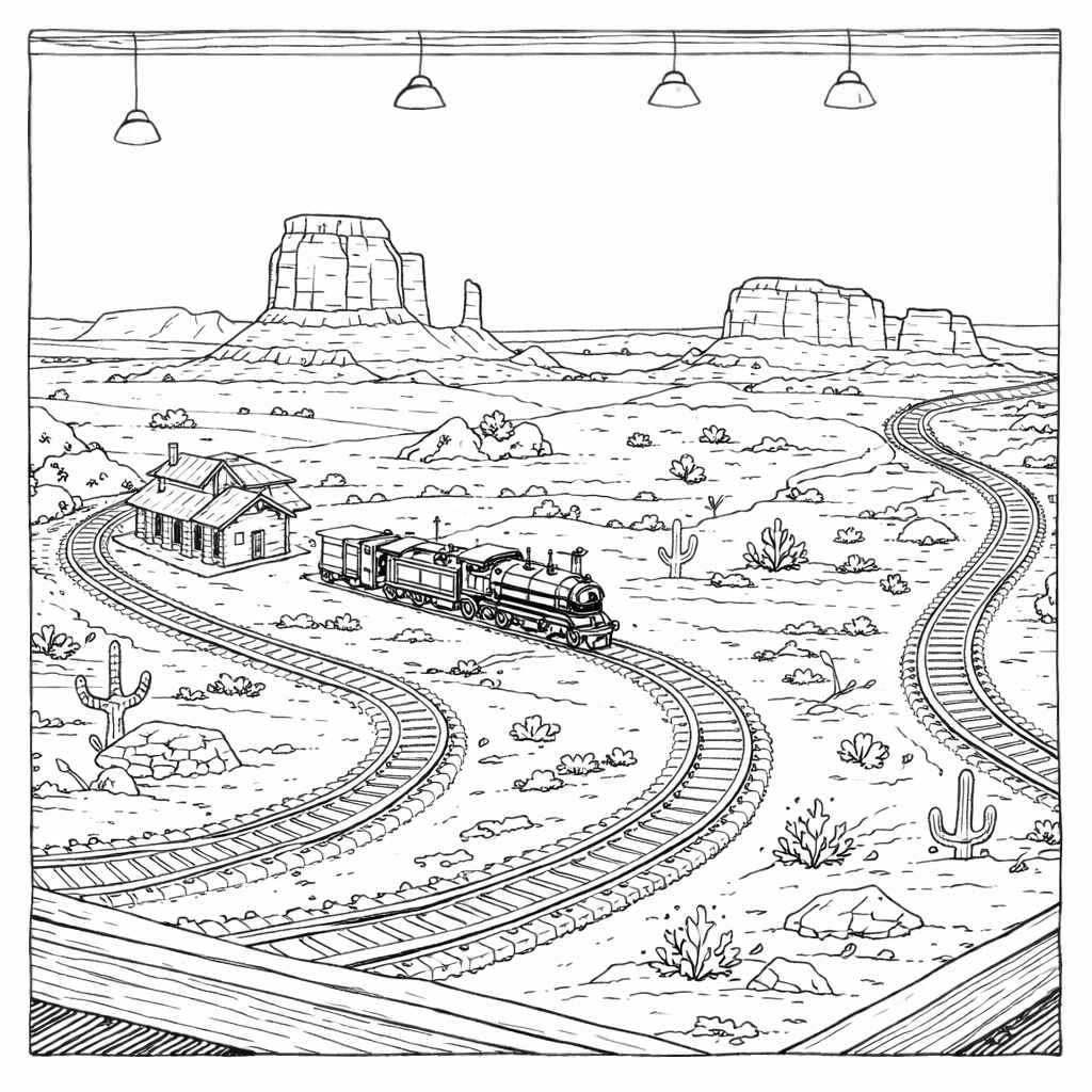 Model Trains and Scenic Layouts