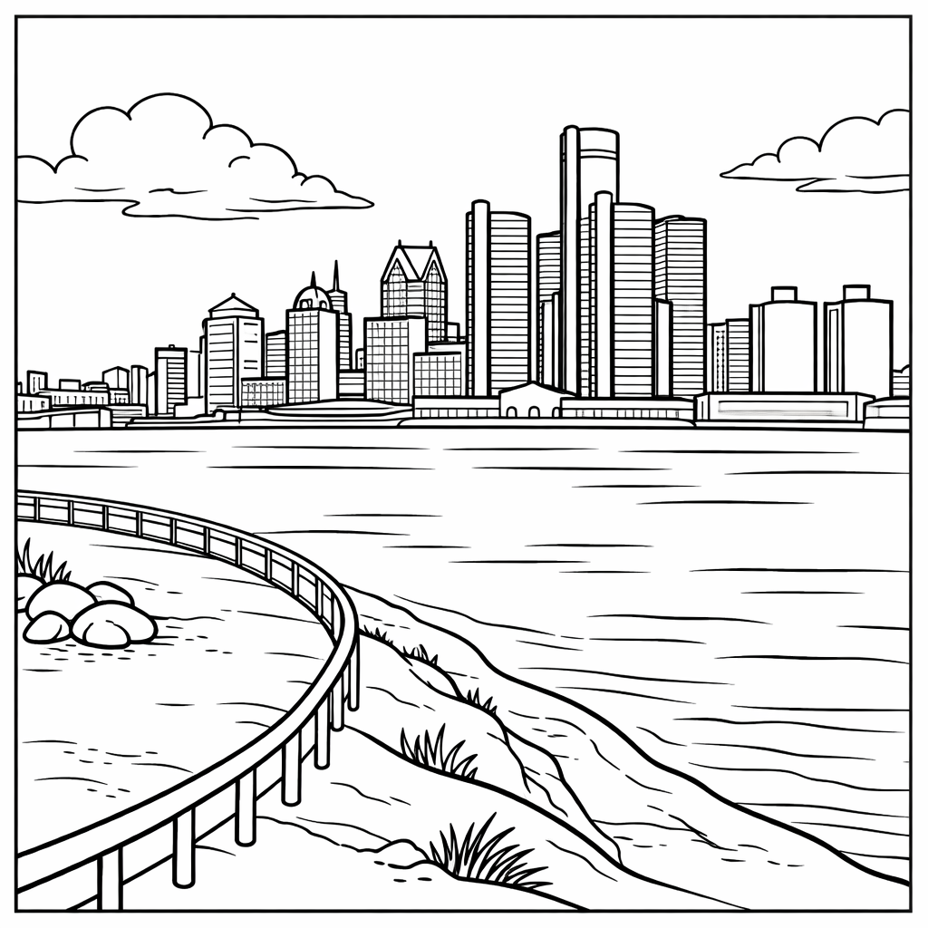 The Heart of Michigan, A Coloring Book