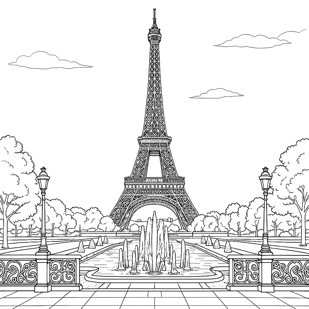 The Colours of France Coloring Book
