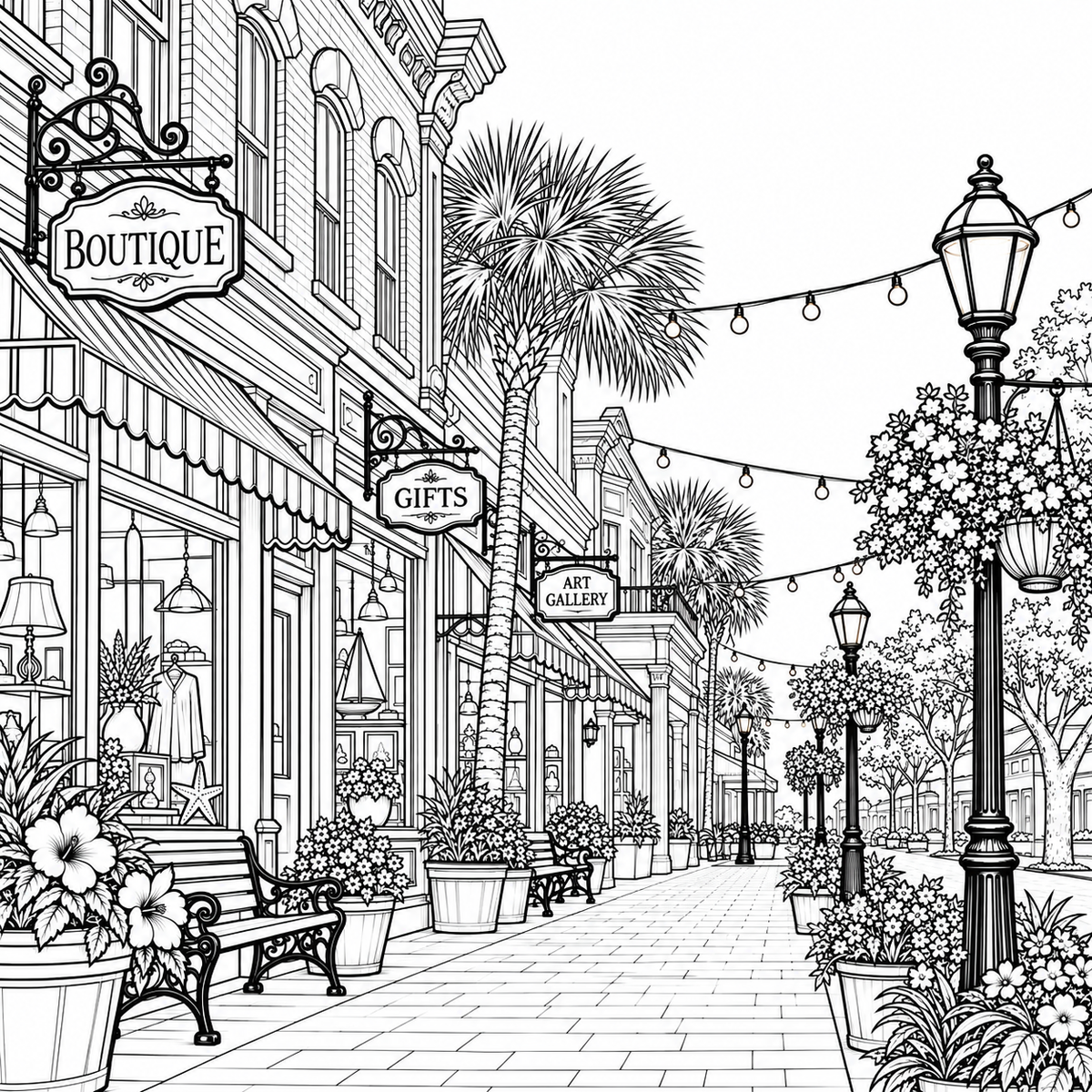 FERNANDINA BEACH FLORIDA COLORING BOOK