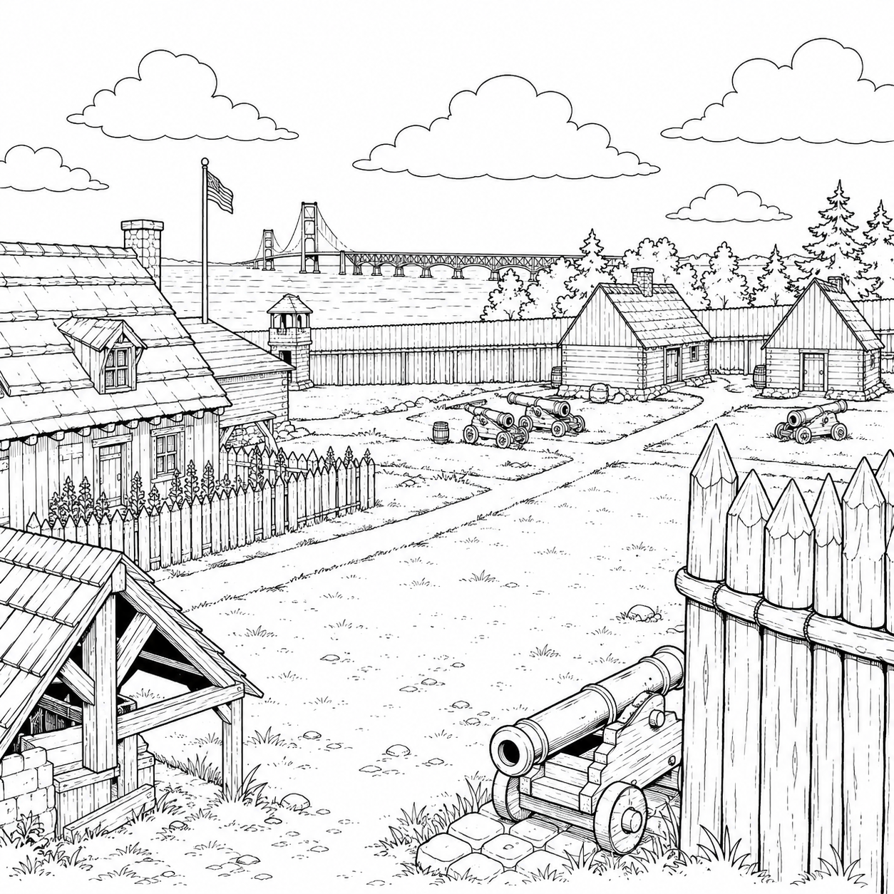 Mackinac Island Coloring Book