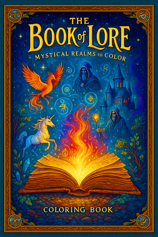 The Book of Lore: Mystical Realms to Color